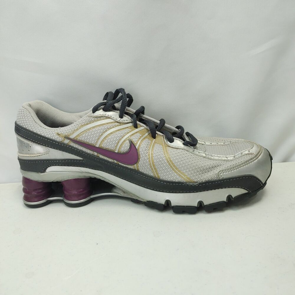 Nike Shox Turbo VII Women's Size 7.5 Athletic Sneakers Silver Purple 324749-051 - Picture 7 of 10